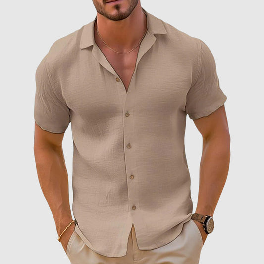 Men's Linen Shirt | Breathable Cotton-Linen Blend, Casual - Lorenzo