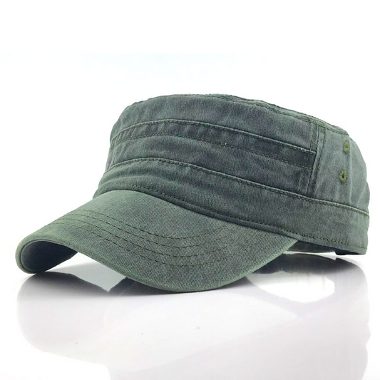 Milo Men's Retro Army Cap | Classic Military Design, Comfortable Fit 0