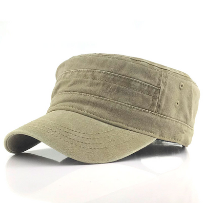 Milo Men's Retro Army Cap | Classic Military Design, Comfortable Fit 1