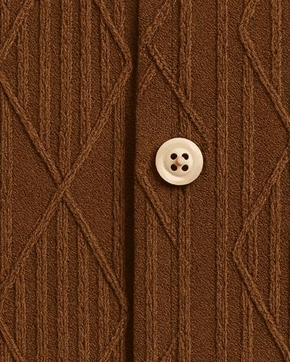 Geometric Jacquard Cuban Shirt – Montivo