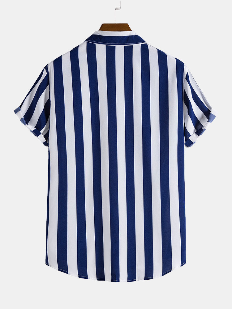 Pasha Men's Dress Shirt | Wide Stripe Design, Lightweight and Versatile 3