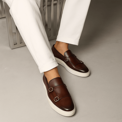 Leather Slip-On Loafers with Horsebit Detail – Renaro