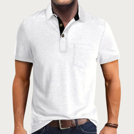 Classic cotton-blend polo shirt – Renlor