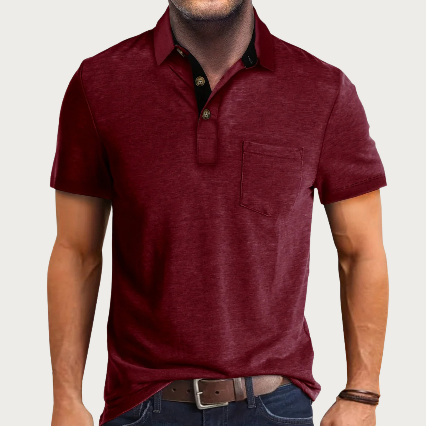 Classic cotton-blend polo shirt – Renlor