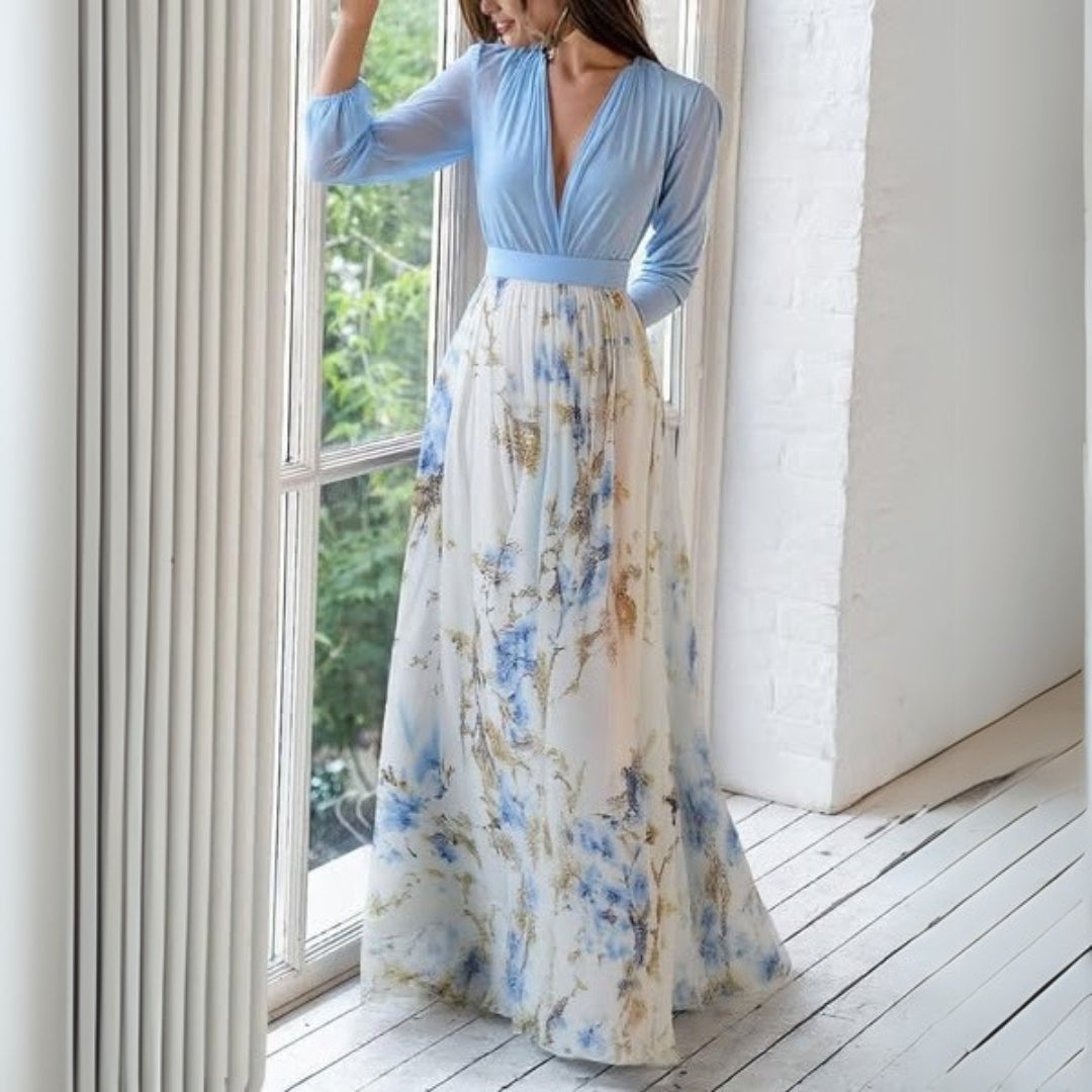 Rina Women's Maxi Dress | Floral Print, Elegant Design 1