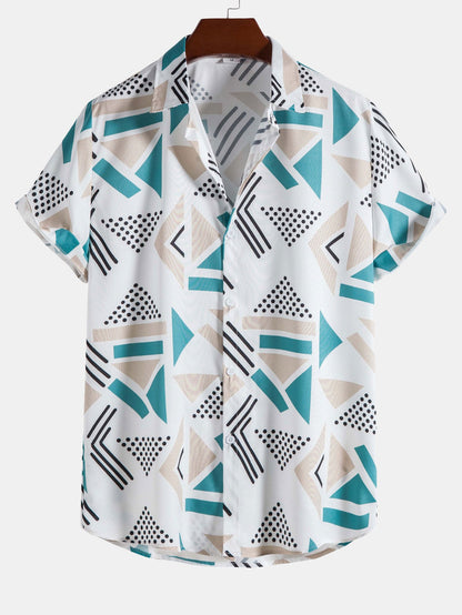 Patterned relaxed fit shirt – Rovaire
