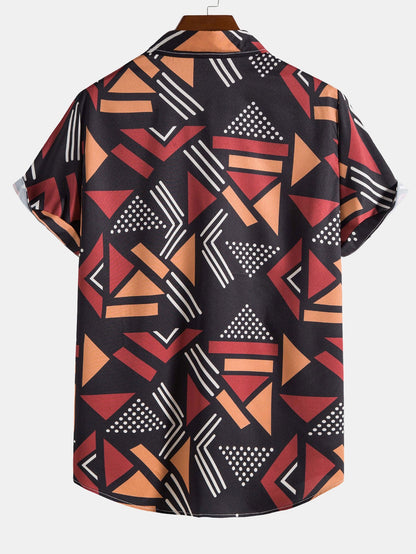 Patterned relaxed fit shirt – Rovaire