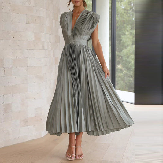 Sleeveless V-neck summer dress – Selani