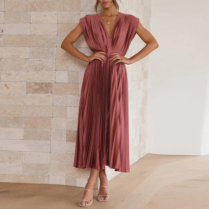 Sleeveless V-neck summer dress – Selani