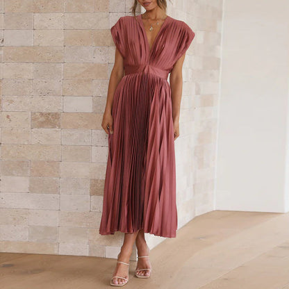 Sleeveless V-neck summer dress – Selani