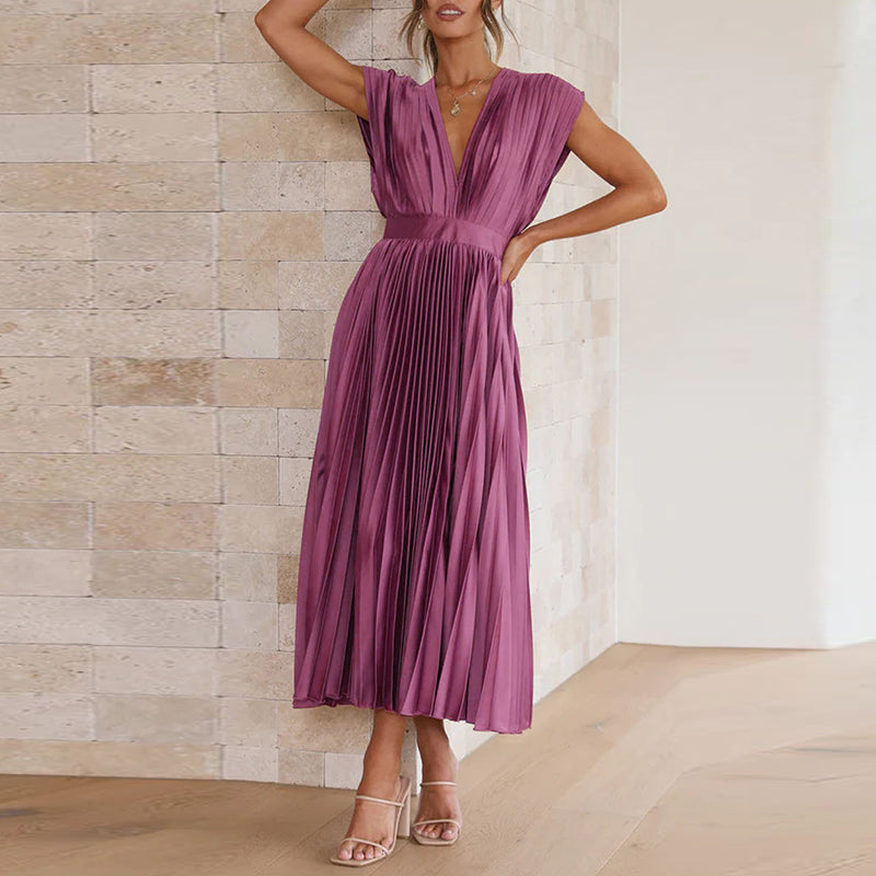Sleeveless V-neck summer dress – Selani