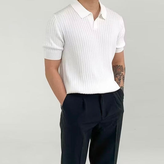 Textured Knit Polo – Selvino
