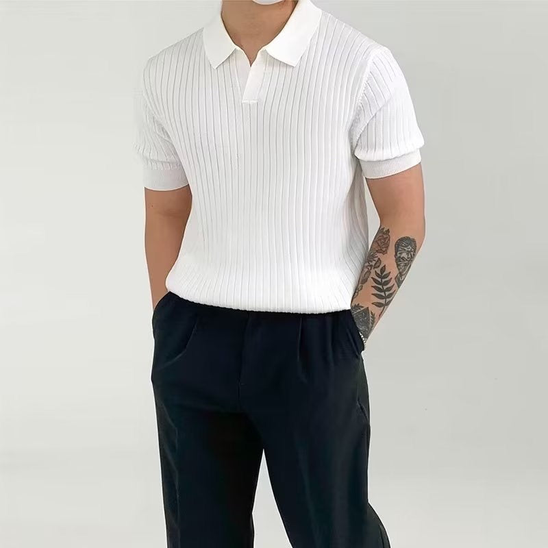 Textured Knit Polo – Selvino