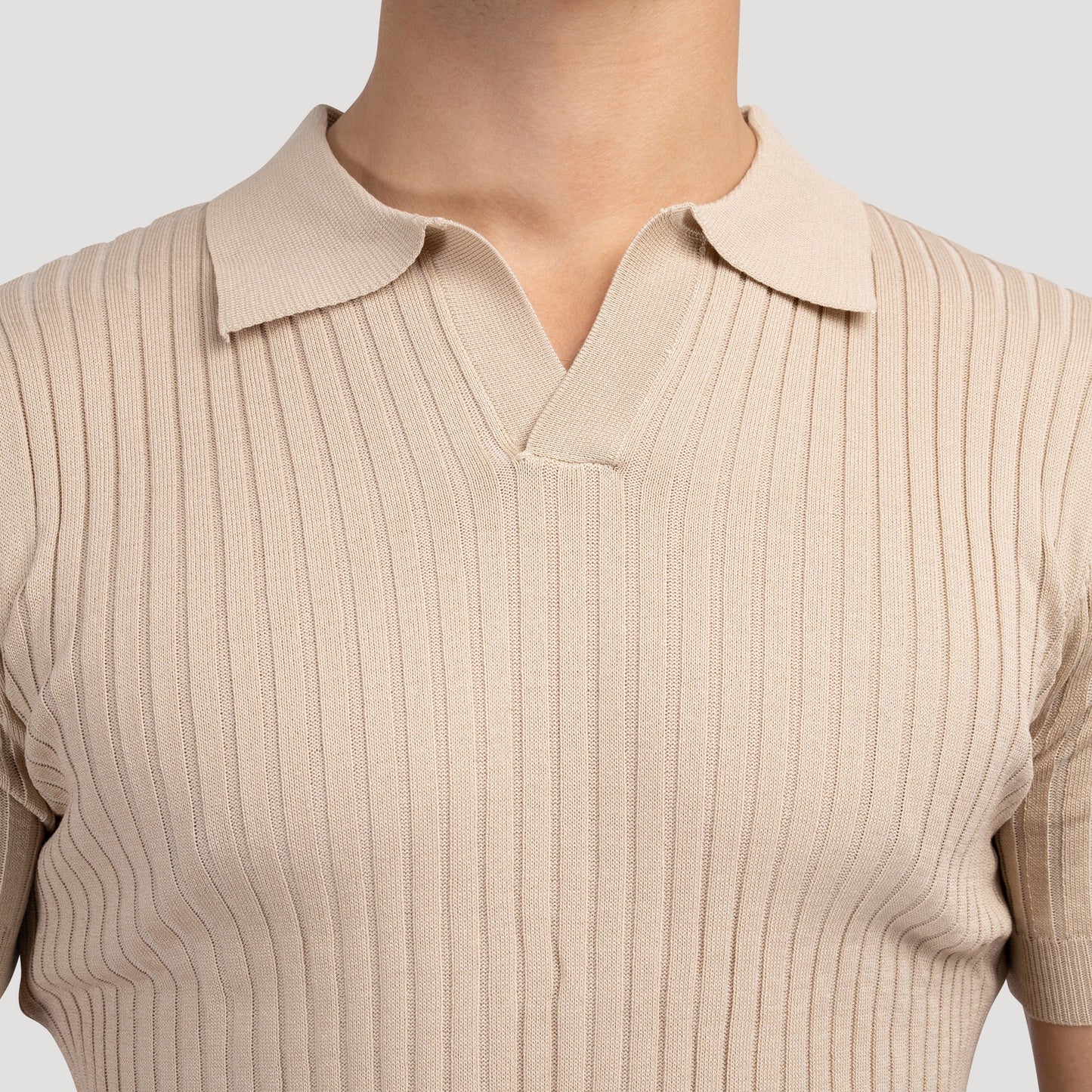Textured Knit Polo – Selvino