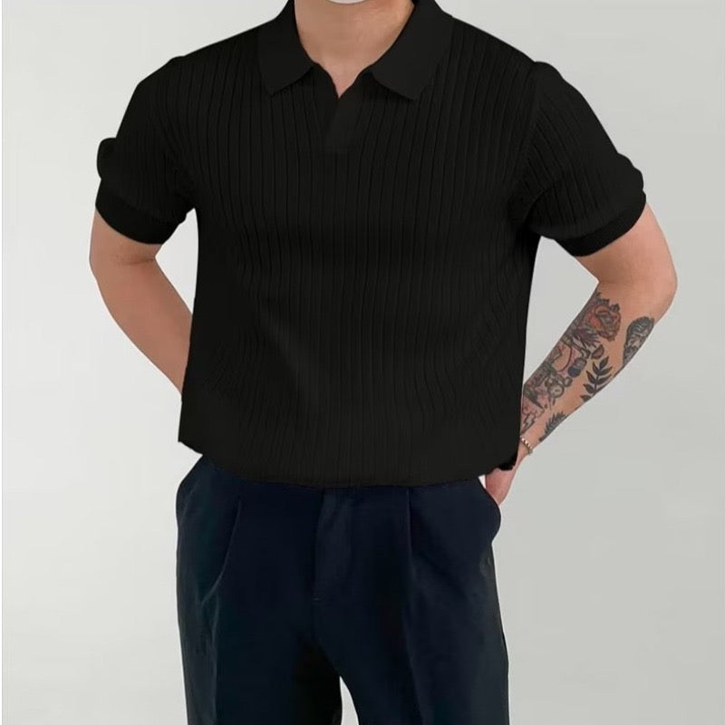 Textured Knit Polo – Selvino