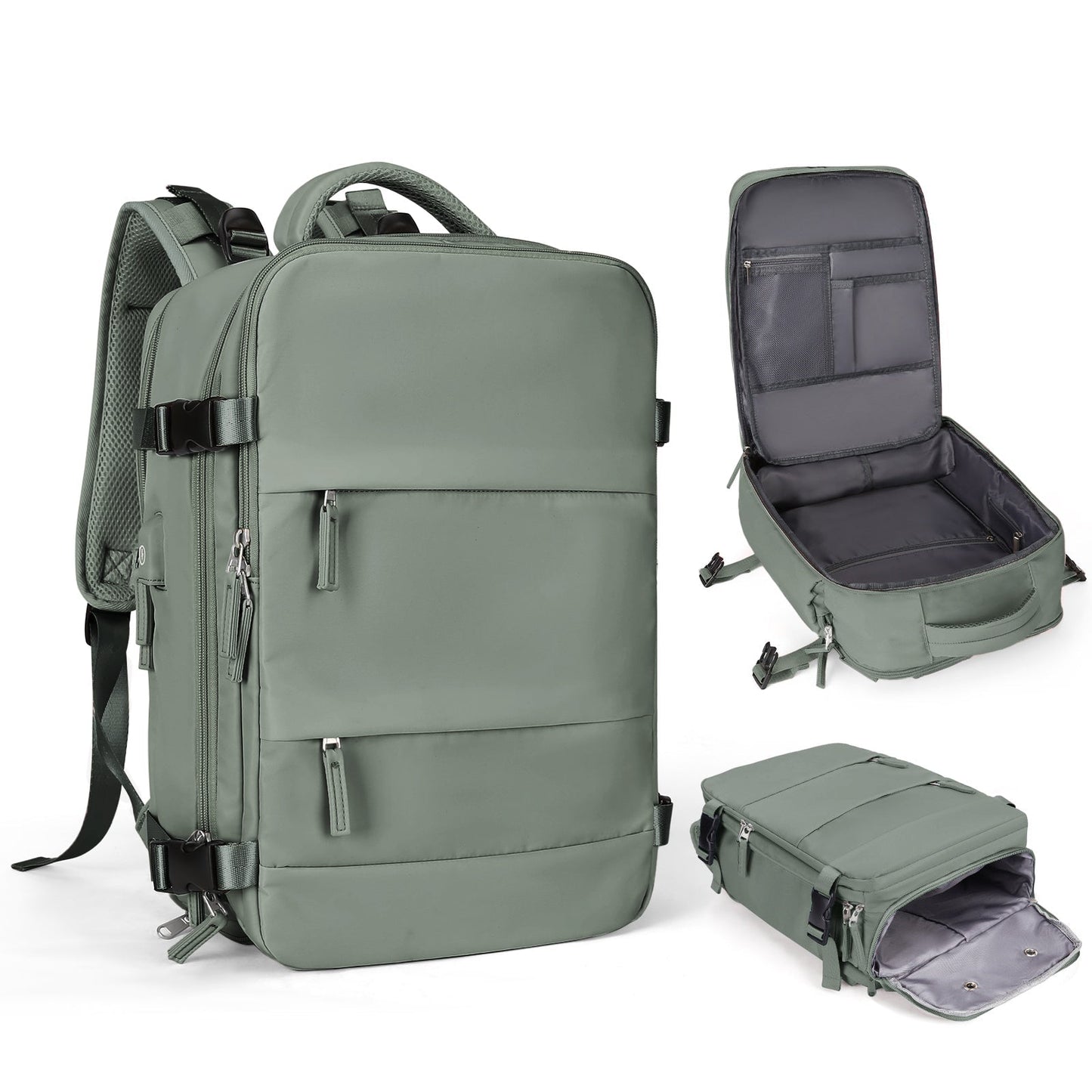 Smart Expandable Travel Backpack with 45L Capacity, Lightweight and Durable Rucksack with Laptop Compartment for Men and Women 18