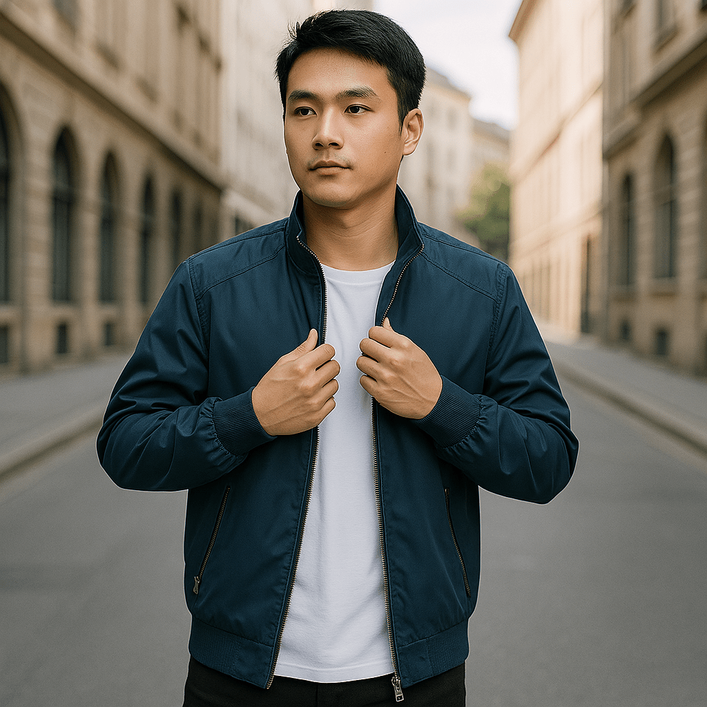 Slim Fit Bomber Jacket – Tarello