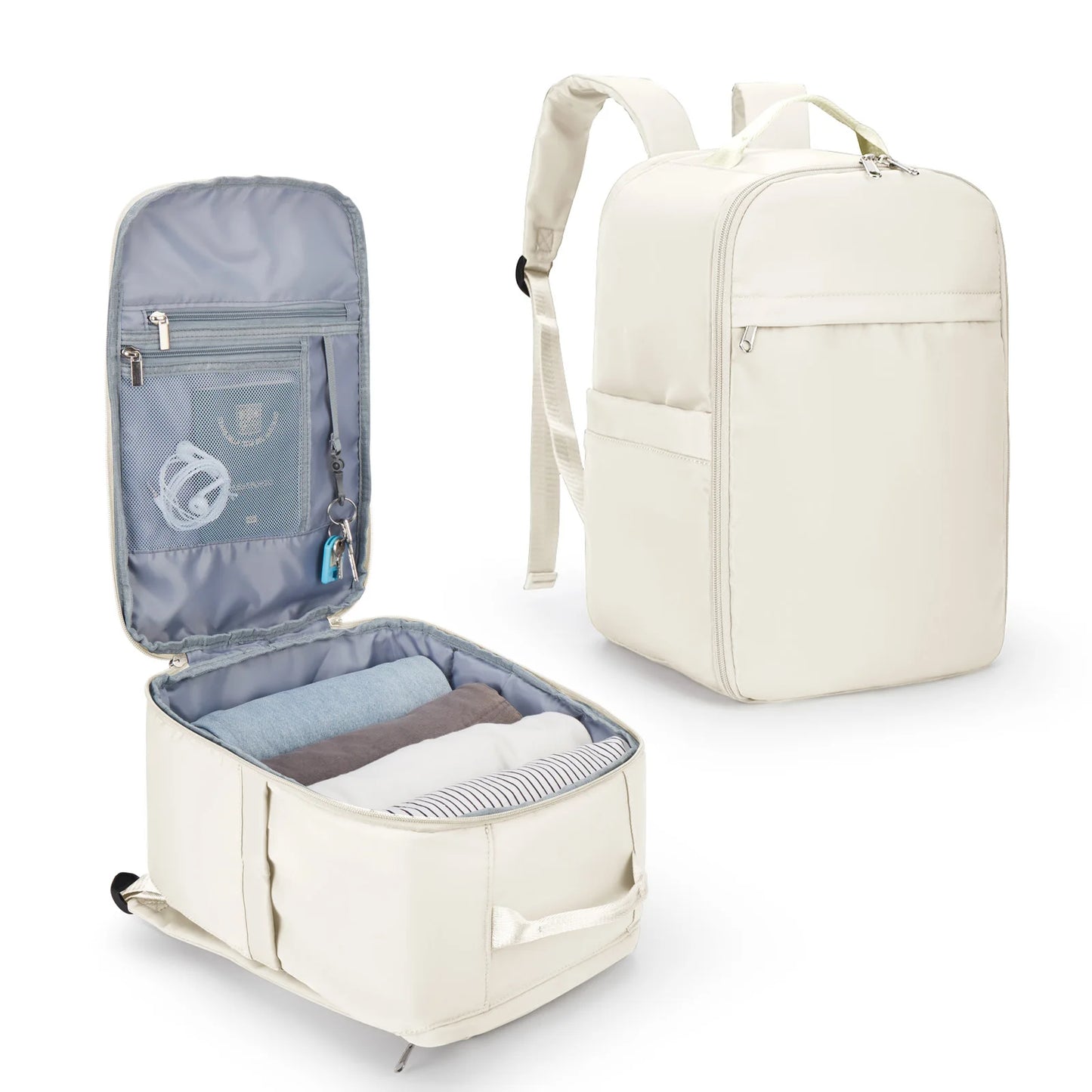 Travel Backpack 40x20x25 cm – Carry On Backpack with Padded Laptop Sleeve and Multiple Compartments for Organized Storage 10