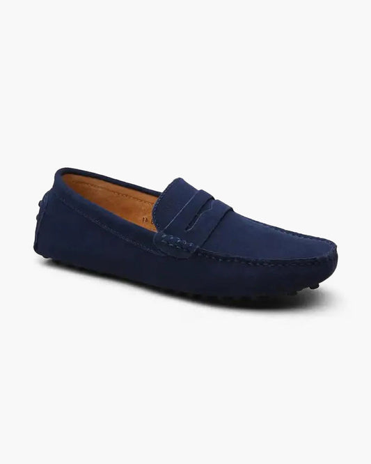 Men’s Suede Penny Loafers – Valerno