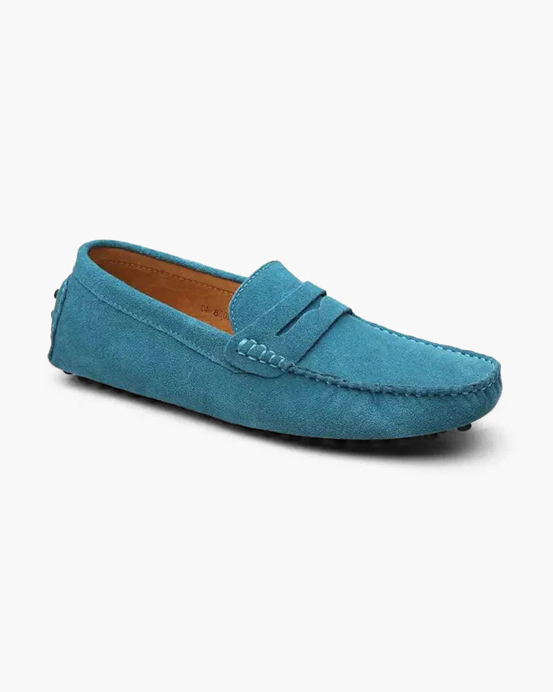 Men’s Suede Penny Loafers – Valerno