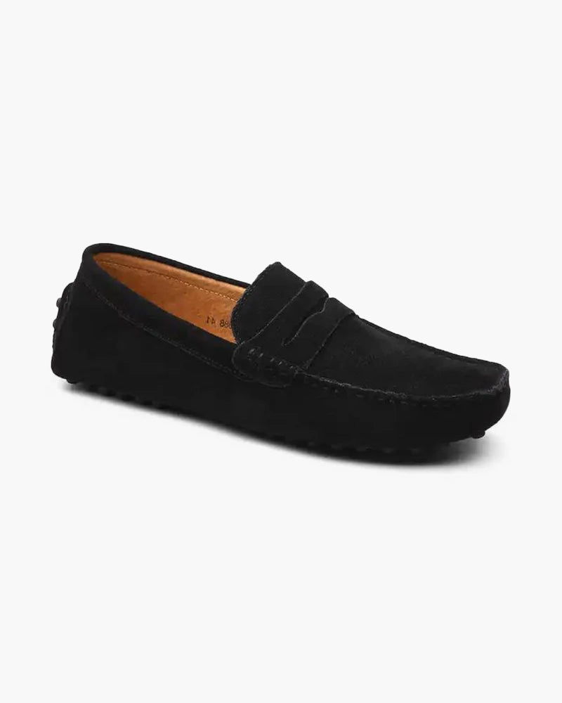 Men’s Suede Penny Loafers – Valerno