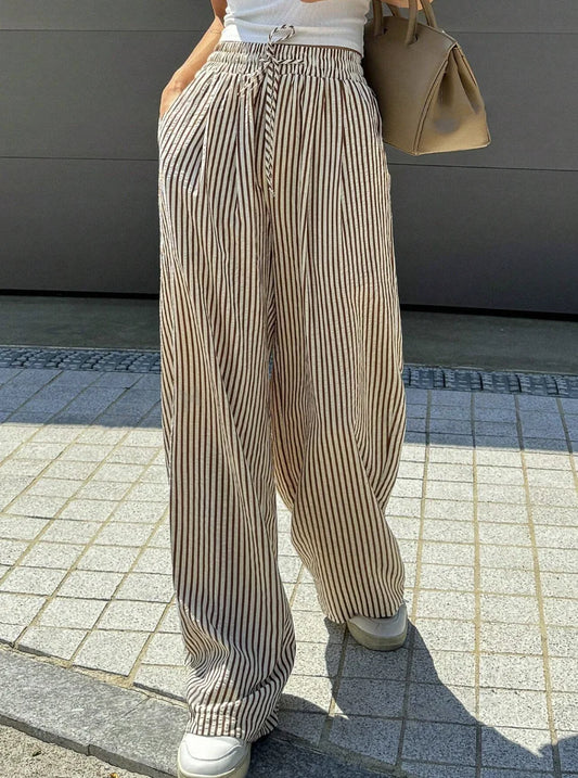 Striped wide-leg trousers – Vallera