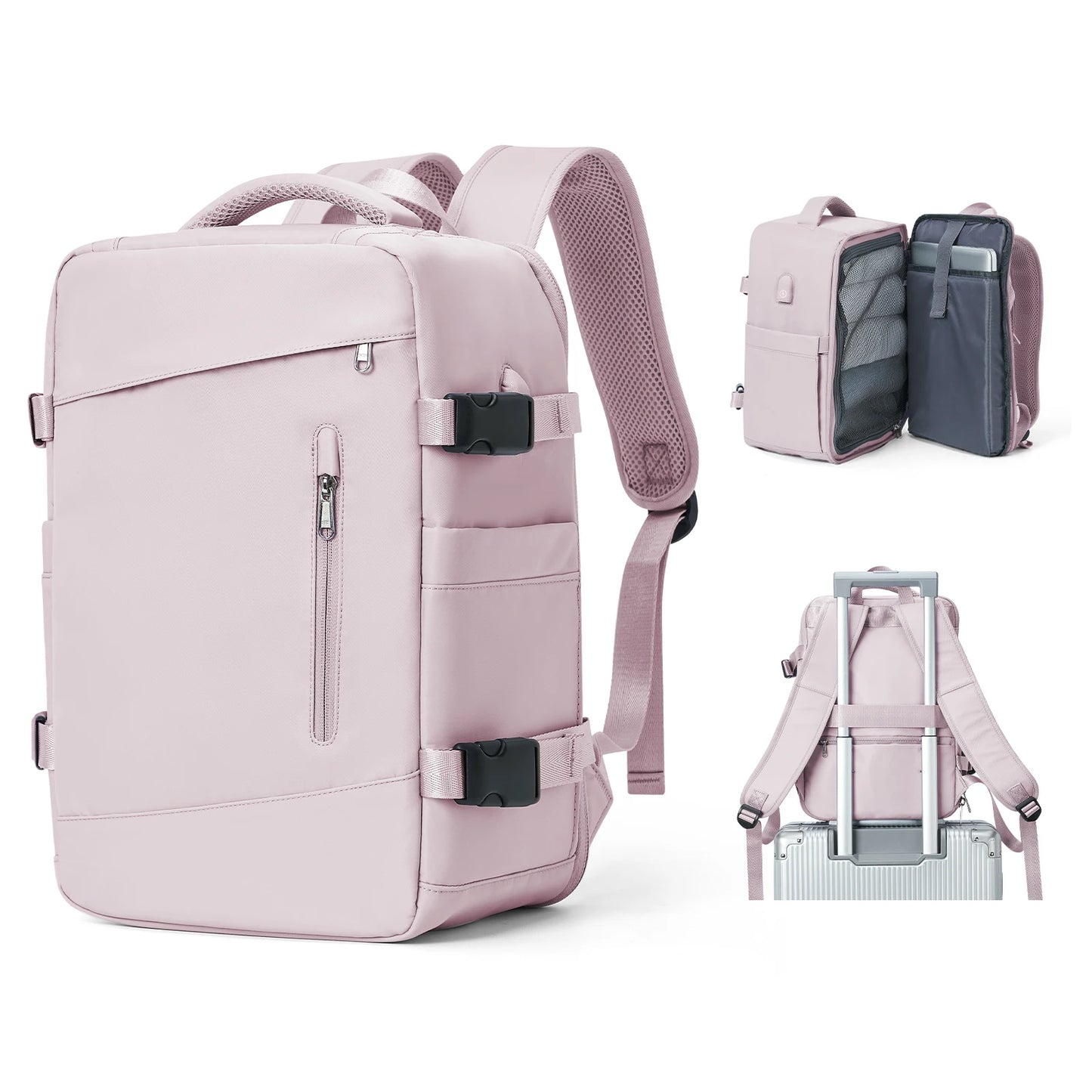 Women's Travel Backpack for Ryanair and Wizzair – Lightweight Cabin Bag 40x20x25 cm, Stylish and Durable Ladies Backpack 7