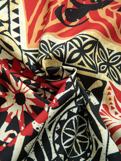 Patterned short sleeve shirt – Zendrell