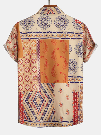 Textured vintage polo shirt – Elvano