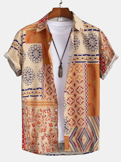 Textured vintage polo shirt – Elvano