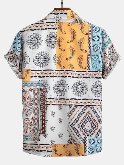 Textured vintage polo shirt – Elvano